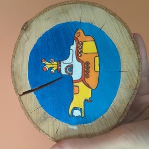 The Beatles Yellow Submarine wood Painting